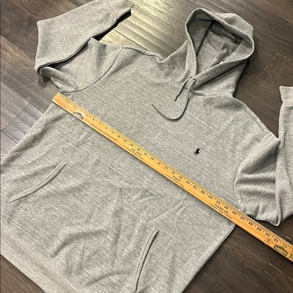 Polo Ralph Lauren Double Knit Hoodie Sweatshirt heather grey Mens XLT XL Tall